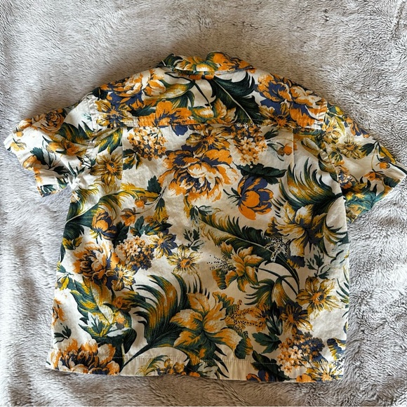 🌟3/$20🌟 NORDSTROM Toddler Boys Short Sleeve Print Button Down Collared Shirt - Picture 2 of 4